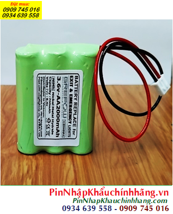 Pin sạc 3.6v-AA2000mAh, Pin sạc NiMh 3.6v-AA2200mAh, Pin sạc công nghiệp GREPOW 3.6v-AA2200mAh chính hãng